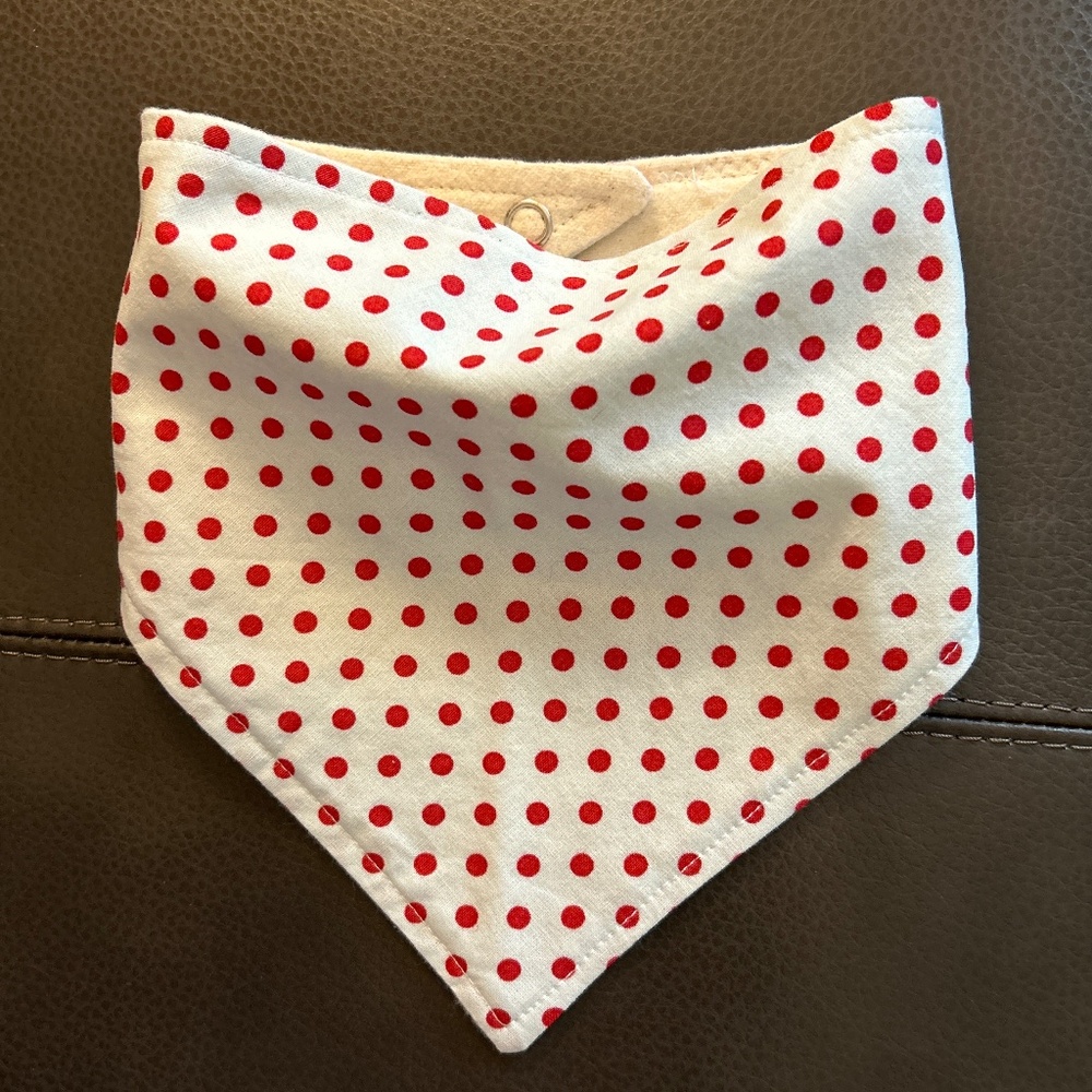 Polka Dot Baby Bandana-Bib